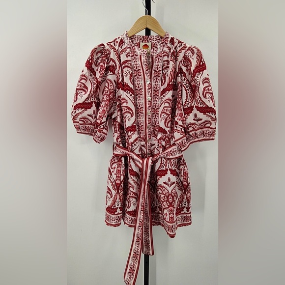 Off-White Tropical Cameo Organic Cotton Romper - Picture 4 of 6